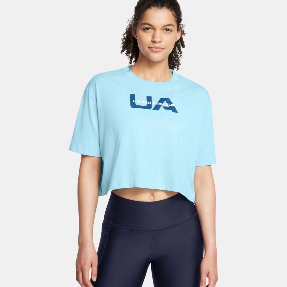 Under Armour Light Blue Crop Top